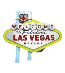 boucle de ceinture las vegas logo coloré homme femme usa
