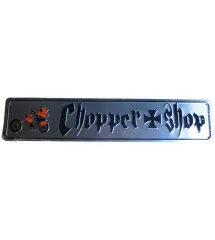 plaque de rue chopper shop tole deco biker garage affiche