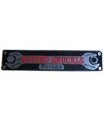 plaque de rue busted knuckle garage tole deco bar diner loft